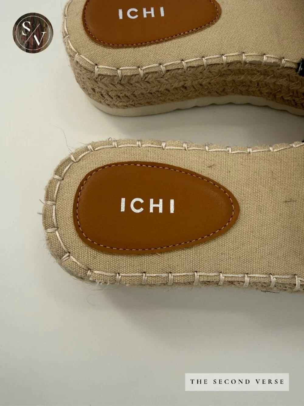 NWT ICHI Platform Slide On Comfy Sandals Natural Black Size 41 (10) - Picture 10 of 10